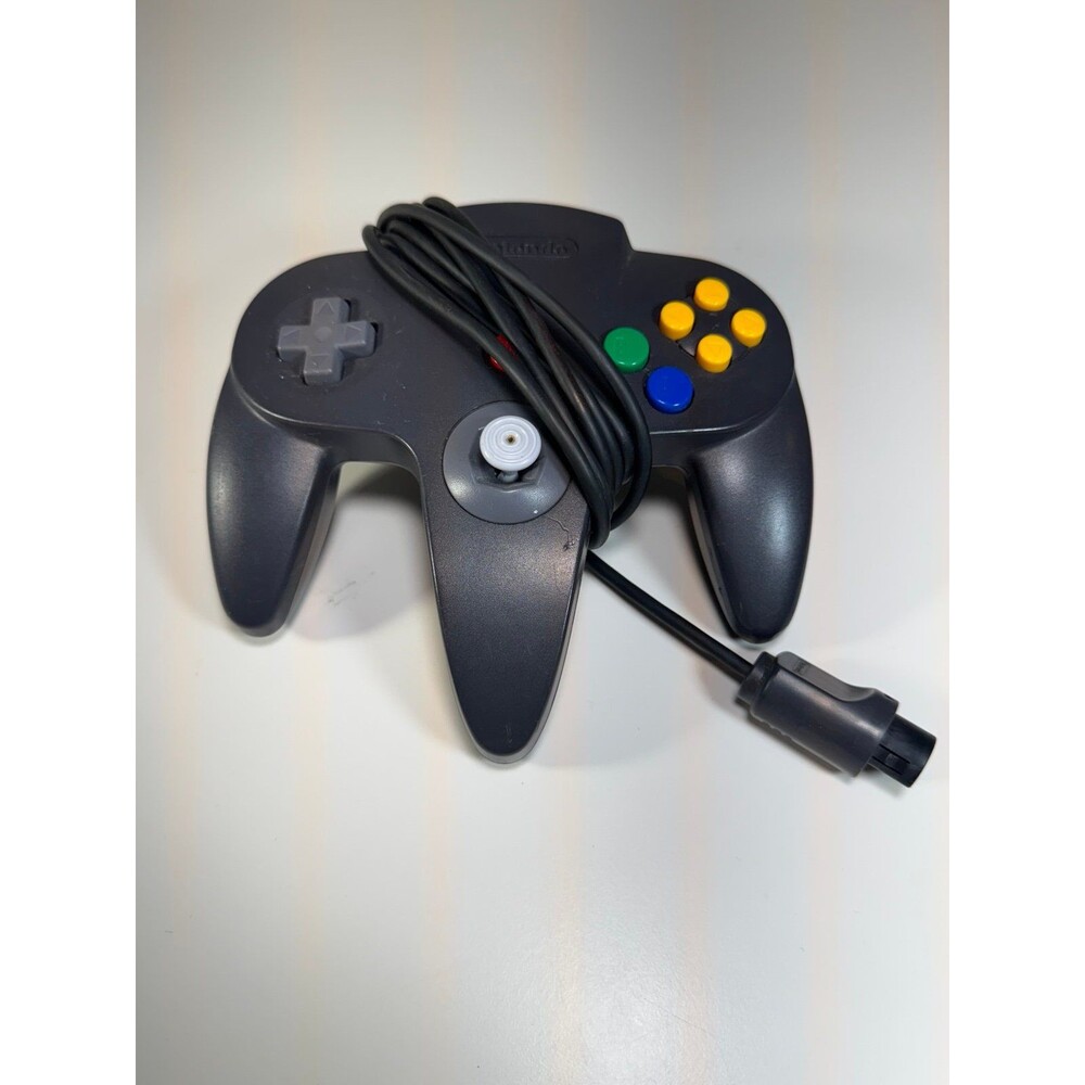 Nintendo 64 N64 Black Controller Authentic OEM Tested & Working NUS-005